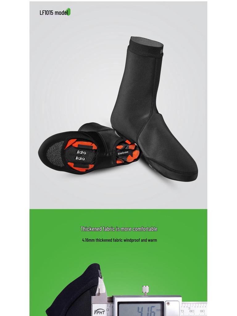 ROCKBROS Waterproof Warm Cycling Overshoes for Road and Mountain Bike Shoes