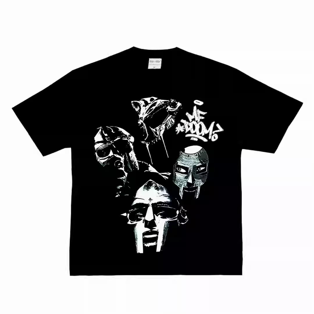 

MF DOOM Mask Graphic TShirt Unisex Vintage Baggy Fit Streetwear Oversized Tee Underground Hip Hop Icon Fan Merch Cotton Top 4XL