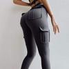 Cargofit Cargo Leggings with Pockets Gray S/M