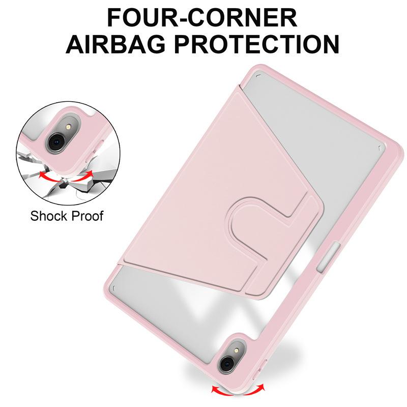 Compatible Huawei MatePad 11.5S Rotating Ultra-Thin Acrylic Leather Case with Pen Slot