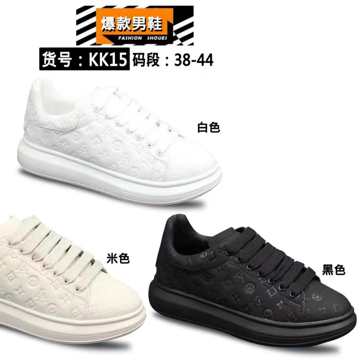 

2025 new men s shoes new casual versatile sports leisure, board shoes popular trendy shoes KK15 44 чёрный