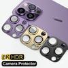 Metal Camera Lens Glass Protector For iPhone 11 12 13 14 15 Pro Max Mini 14Plus 15Plus Ultra High Definition Glass Back Lens 4