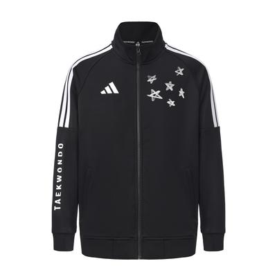 adidas Stehkragen-Design Personalisierte Trendige Atmungsaktive Stoffjacke Lässiger Stil Jacke Unisex-Jacke C1-TR30JR1TK-BW