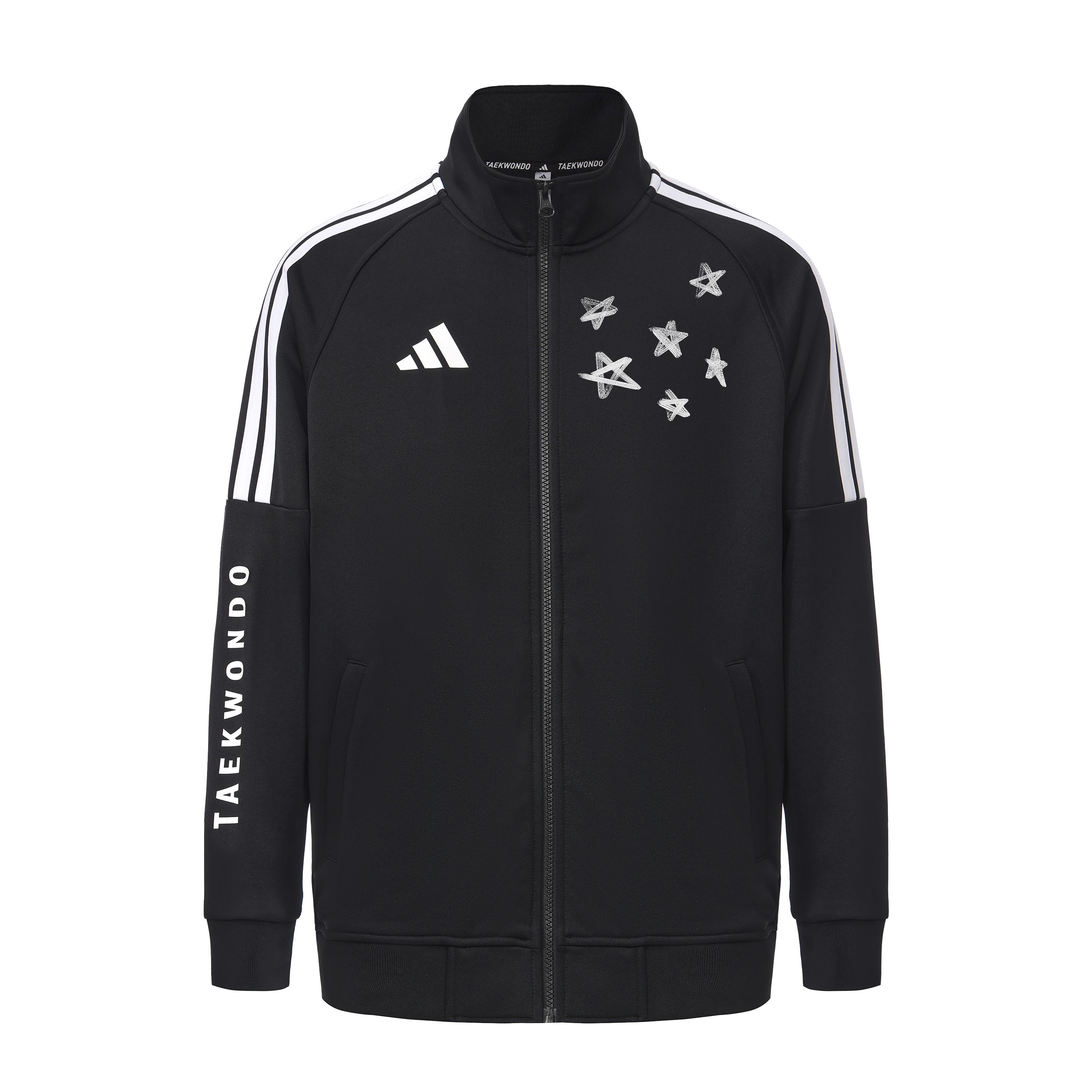 Adidas Дизайн со стойкой воротником Персонализированный Трендовый Дышащий материал Повседневный стиль Куртка Унисекс Куртка C1-TR30JR1TK-BW S