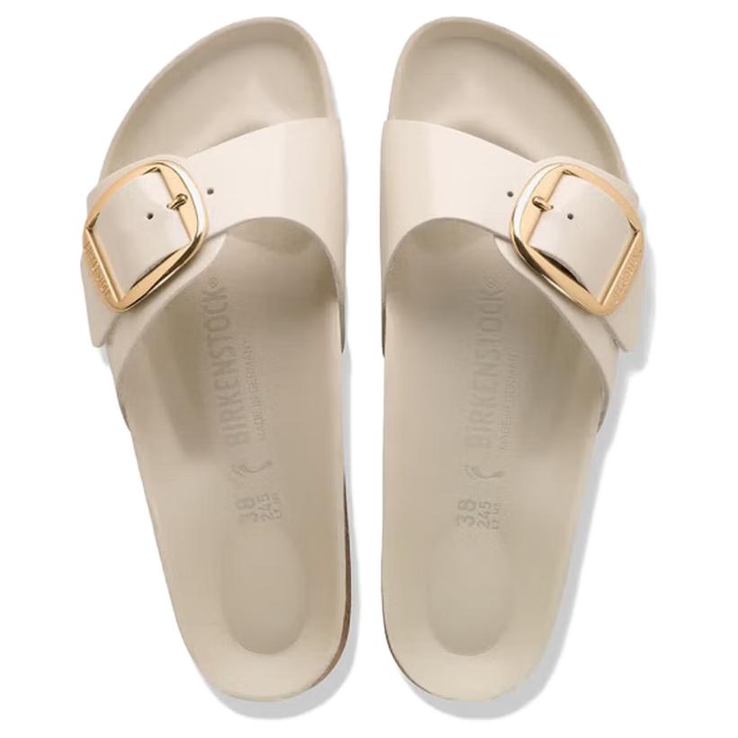 Birkenstock Madrid Big Buckle Series Simple Comfortable Breathable Slide Sandals Women sandals Beige 1031823