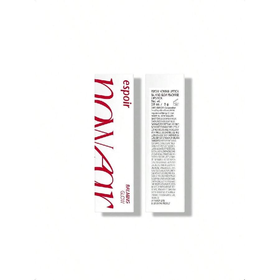 eSpoir Lipstick Nowear Balming Glow - 3g| Ultra - Lightweight, Moisturizing Lipstick Infused With Nourishing Ingredients | Delivers Long - Lasting