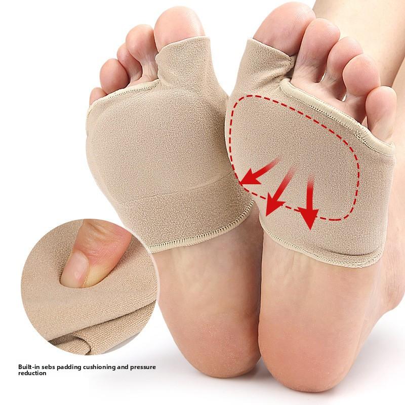 SEBS Foot Guard Front Sole Pad Soft Anti-wear Shock Absorption Big Toe Care Cover Day and Night Wear Shoes Palm Guard