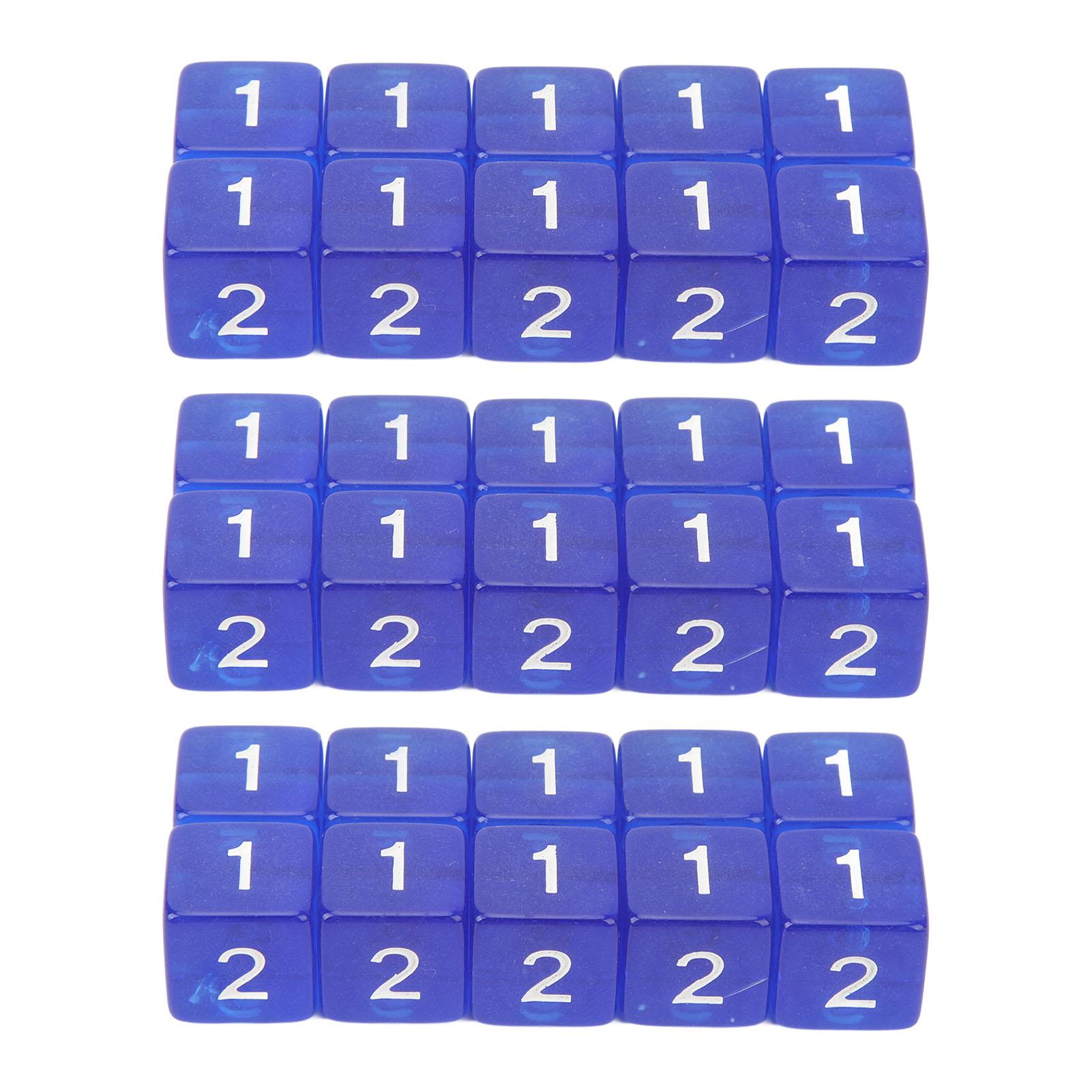 30 шт. кубики прямоугольные прозрачные цветные пластиковые 6-сторонние кубики для игр Blue