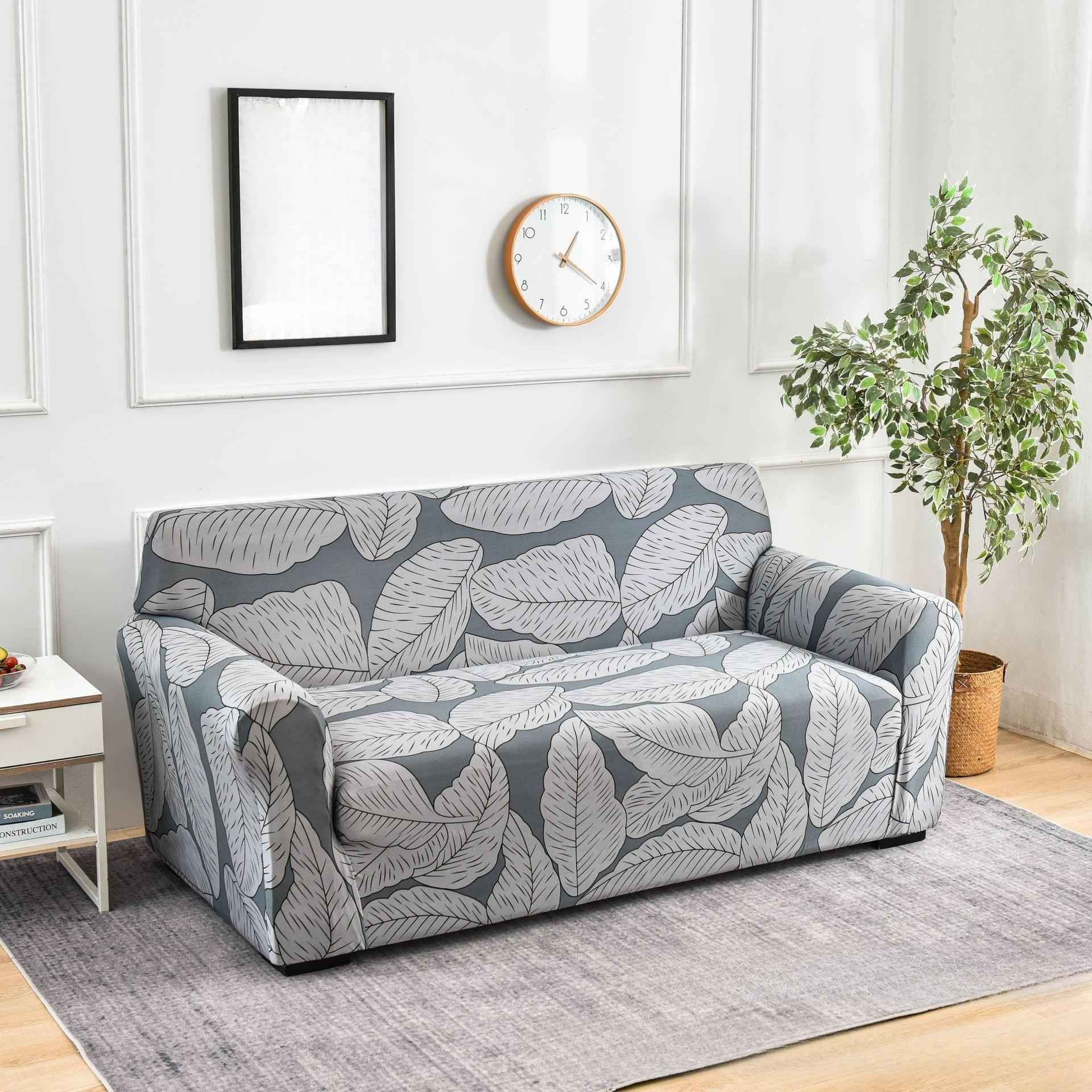 

1/2/3/4 Seater Floral Printed Stretch Sofa Covers Non-Slip Couch Slipcover for Bedroom Living Room Home Decor Housse De Canapé 1-seat (90-140cm)
