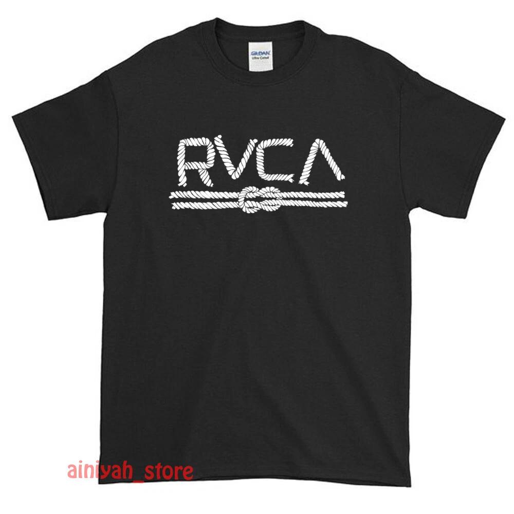 New Shirt RVCA Logo Men's Funny T shirt USA Size S-XXL