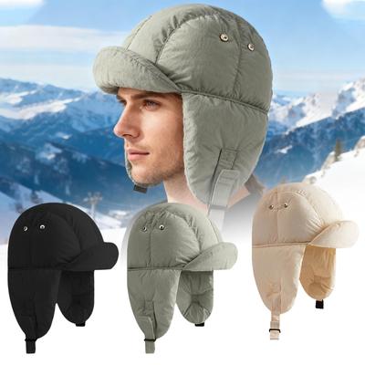 Winter Hat With Ear Flaps Thermal Headwear With Earflaps Outdoor Warm Hat For Outdoor Sports Cycling Hiking Camping Snowboarding