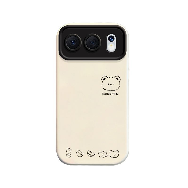 Applicable To Honor 500Pro Mobile Phone Case Ins Wind Cold Honor500 Simple Design Sense Simple Line Bear