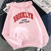 Spring Autumn Hoodies Printed Brooklyn Lette Streetwear Men Women Fashion Oversized Hoodie Tracksuits Unisex Clothing Coat