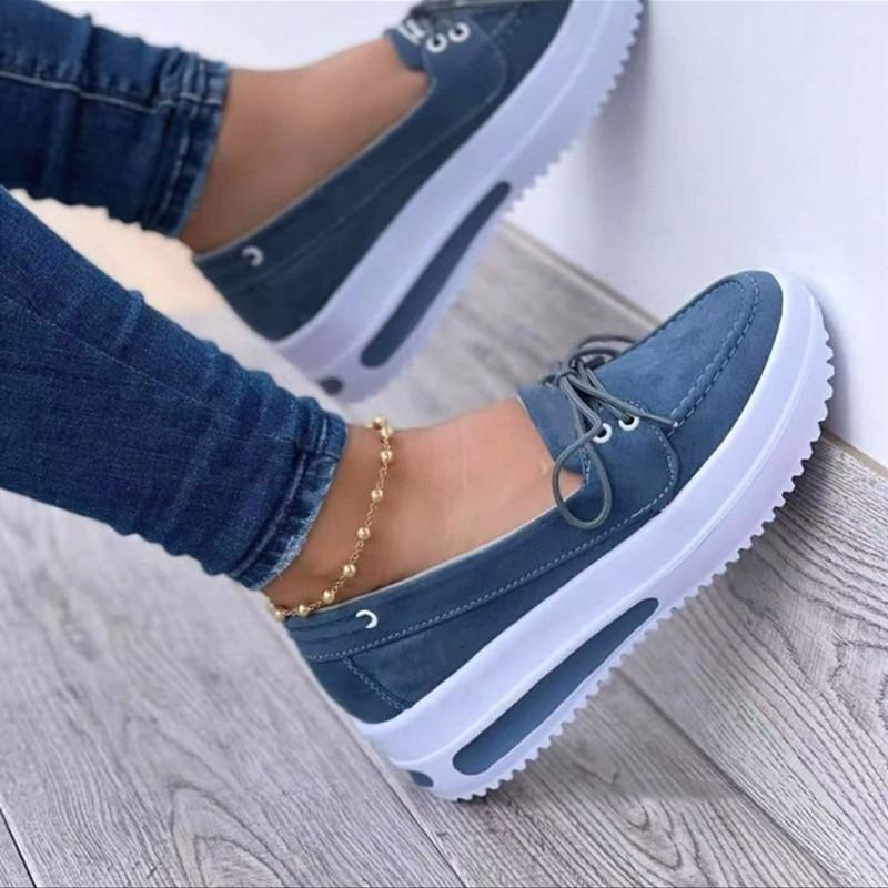Large size sports shoes women's shoes new casual lazy shoes low top thick sole