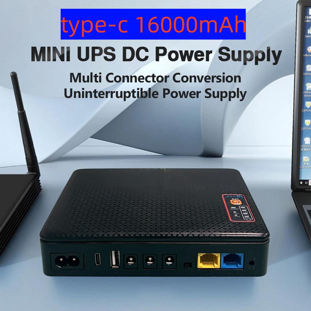UPS 5V 9V 12V Input Router Modem Battery Backup Standby Power USB Charging Uninterruptible Power Supply