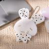 Soft Stuffed Plush Bunny Keychain Bead Chain Stuffed Bag Charm Rabbit Doll Pendant  Girls Gifts