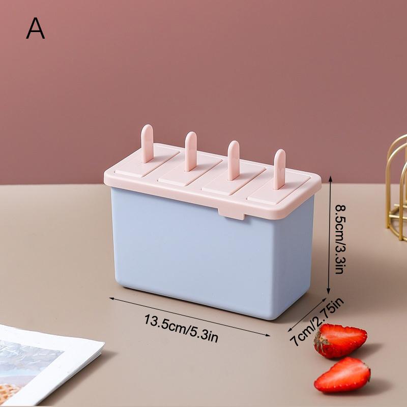 Popsicle/Sorbet Mold Food Grade Household Popsicle Making Frozen Ice Box Abrasive Tools With Lid Homemade Ice Cream Artifact