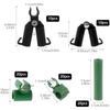 80pcs 11mm Adjustable Plant Trellis Connector Clips Garden Frame Joint Buckle Set Greenhouse Support Building Accessory Tool Kit