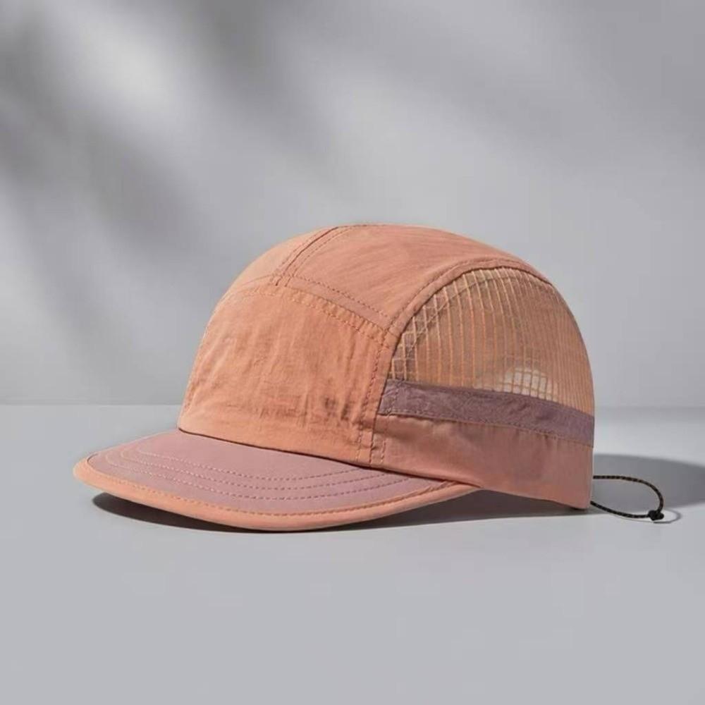 Soft Brim Quick-drying Baseball Cap Retro 5-panel Mesh Running Caps Breathable Peaked Cap Women