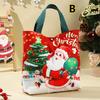 2026 Weihnachtsgeschenktaschen für Kinder Geschenk-Leinentasche Weihnachten Heiligabend Handtasche Geschenke Karamelläpfel Spielzeug Verpackungstasche für Kind