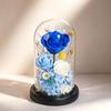 Rose immortal flower glass cover gift box ornament immortal flower gift acrylic immortal flower gift box finished product in stock