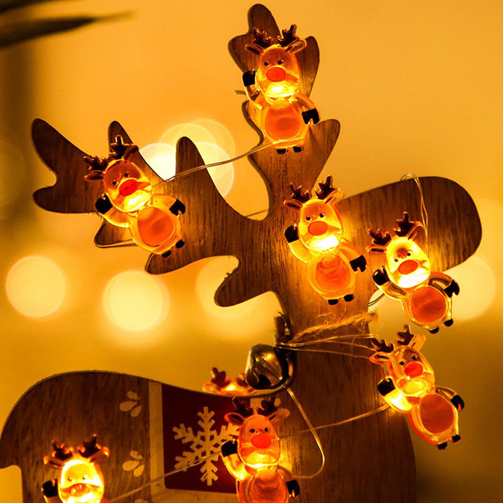 10ft 30LEDs Christmas Decorative Hanging Lights Warm White Fairy String Lights Battery Powered
