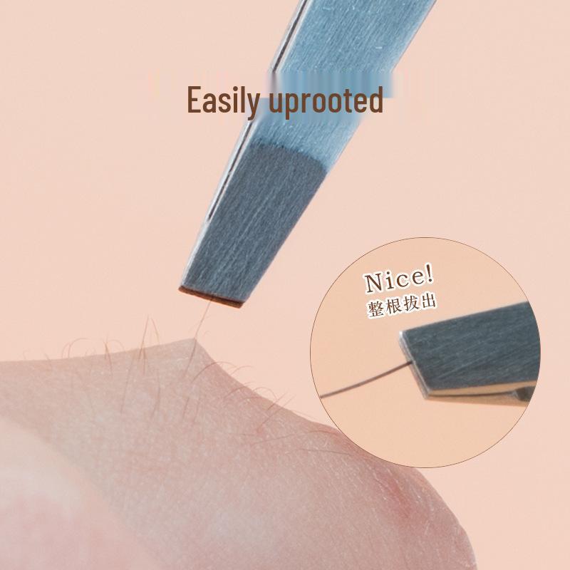 High Precision Tweezers for Eyebrows, Eyelash, Beard, and Blackhead Shaping