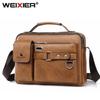 Messenger Bag Men Pu Leather Handbag Male Travel Pad Shoulder Bag for Men Office Briefcase Totes