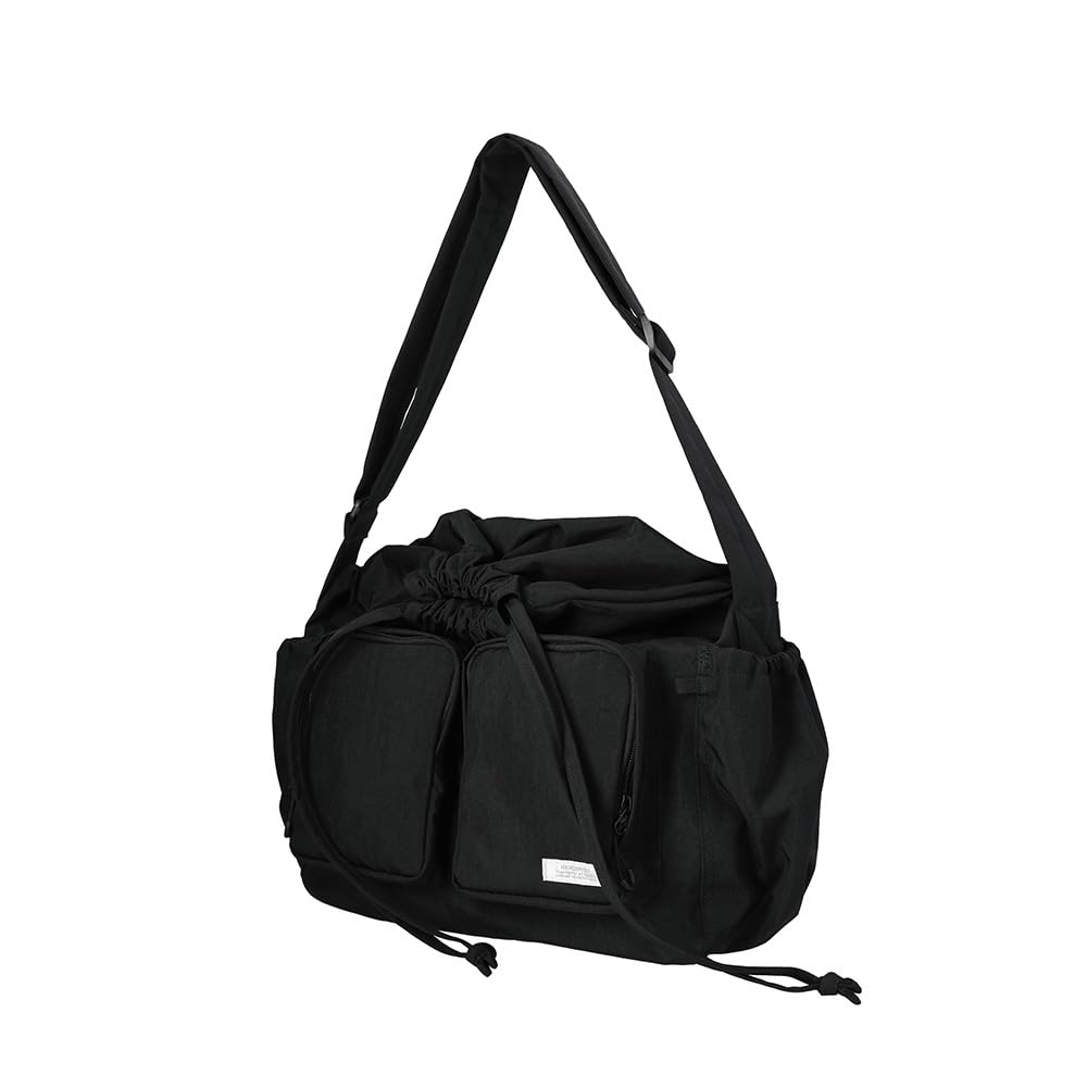 Bolsa de Mensageiro Bolsa de Ombro PRETA [NEIKIDNIS]