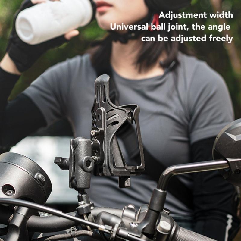 Motorcycle Drink Holder Universal Joint High Tenacity Nylon Adjustment 3D Water Bottle Cages For Bike Electric Vehicles
