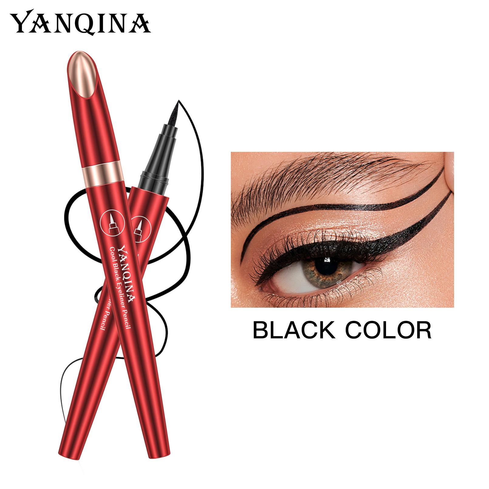 Eyeliner Pen Does Not Smudge Makeup Quick-Drying Extremely Fine Eyeliner Waterproof 1g eyeliner english box*3pcs