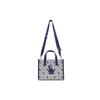 New MLB Artificial Leather Tote Bag Shopping Bag Handbag Crossbody Bag Shoulder Bag Small Size Women's Blue 3AORS013N-07NYL