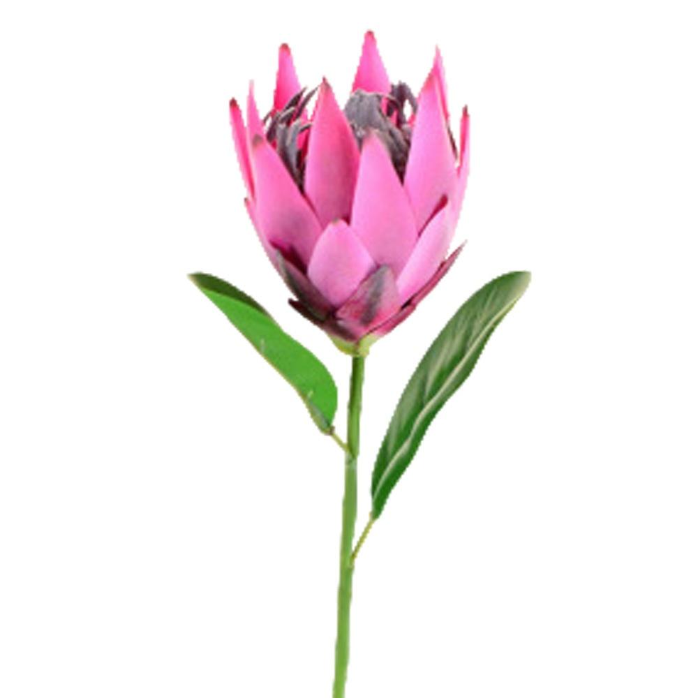 1PC,Europe Style Beautiful Artificial Flowers Fake King Protea Home Table Top Display Flowers Decorative Silk Flower