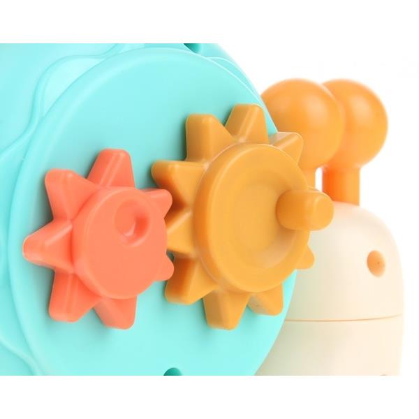 Sensory Snail Ride-On 4-in-1 Spinner with Suction Cup for Kids - Green