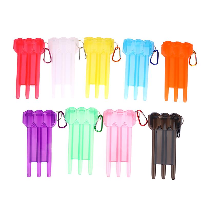 1Pc Dart Box Portable Universal Transparent Darts Abs Dart Box Key Lock Buckle