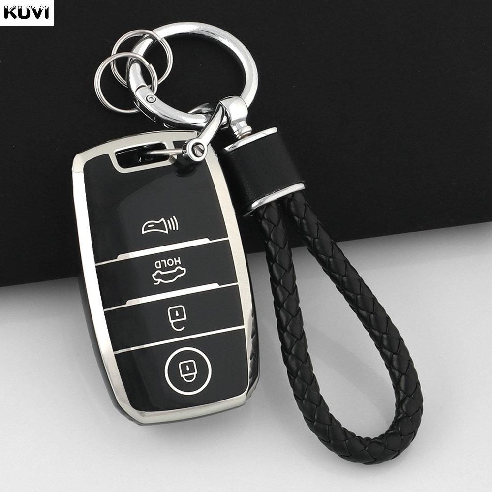 3 4 Buttons Pink Tpu Car Smart Key Case Cover Shell For Kia Rio Rio5 Sportage Ceed Cerato K3 Kx3 K4 K5 Sorento Optima Picanto