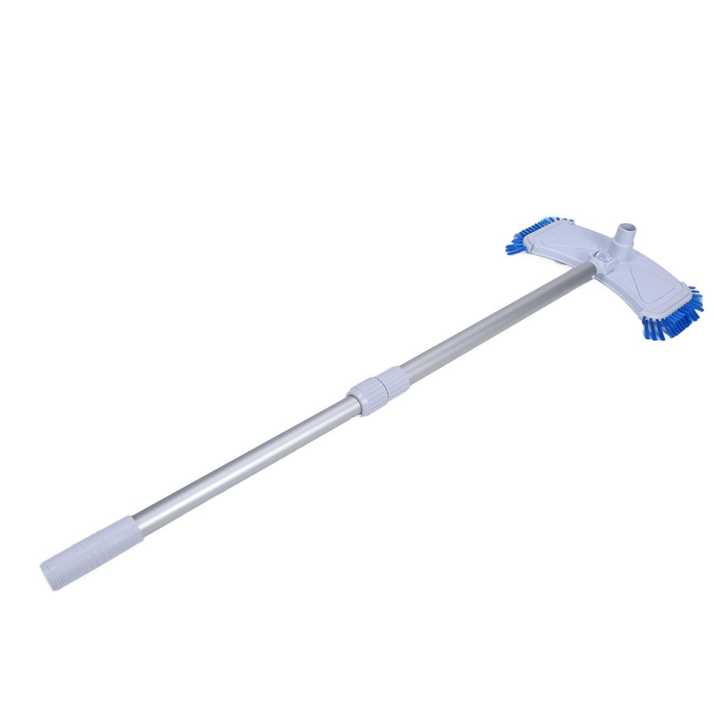 Portable Swimming Pool Cleaner Set Suction Head Telescopic Rod with Brush Pool Cleaning Tool