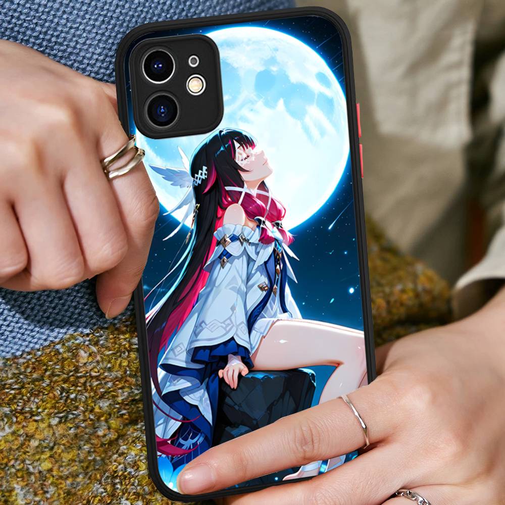 Genshin Impact Columbina Phone Case For IPhone 16 15 14 11 12 13 Pro Max Plus 12 XS Max Back Cover Matte Case