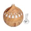 180ml Hollow Humidifier USB Powered Wood Grain Aroma Air Humidifier Night Light Humidifier