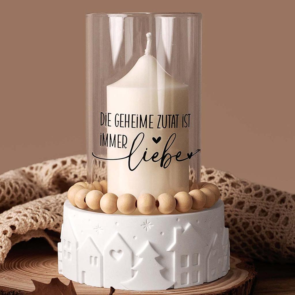 Runde Relief Haus Baum Kerzenbecher Silikonform DIY Aufbewahrungsbox Aromatherapie Gipsformen Beton Harz Bastelform Heimdeko