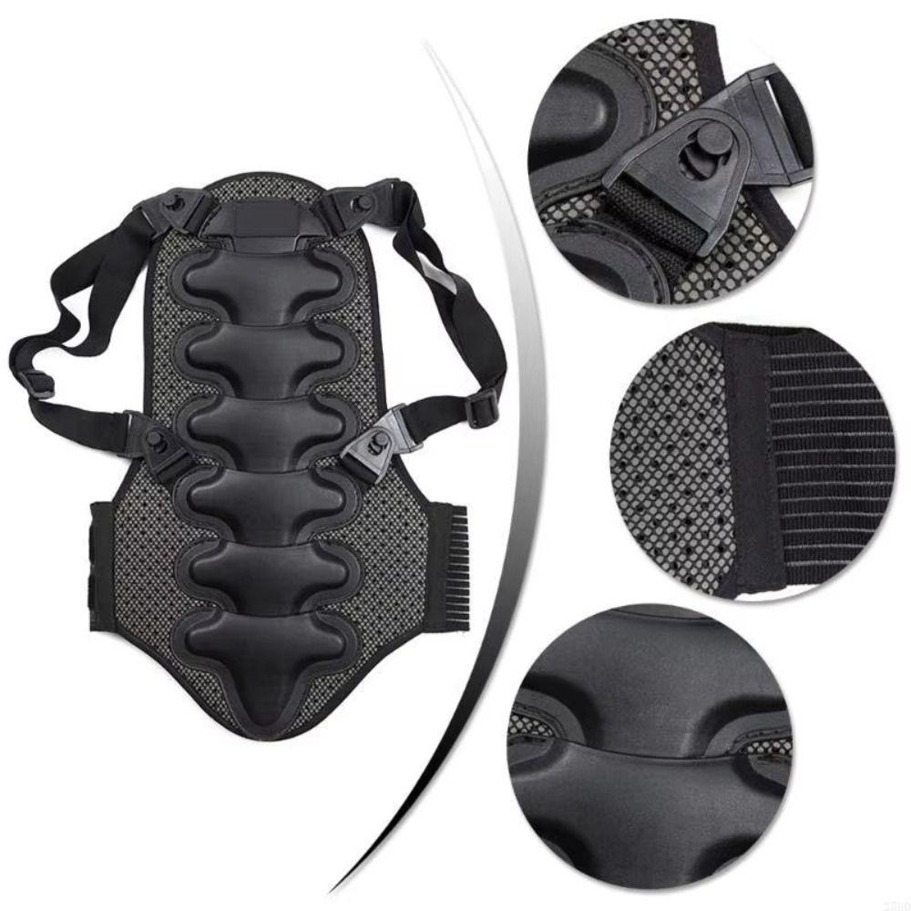 Chest Protection Skiing Back Protector Detachable Motorbike Vest Protective  Outdoor Snowboarding