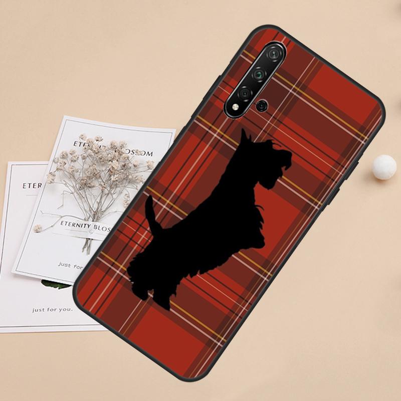 Cute Scottish Terrier Dog Case For Huawei P30 Pro P20 P40 Lite Nova 11 Pro 3i 8i 9 10 SE 5T Y60 Y61 Y70 Y90 Y91 Coque