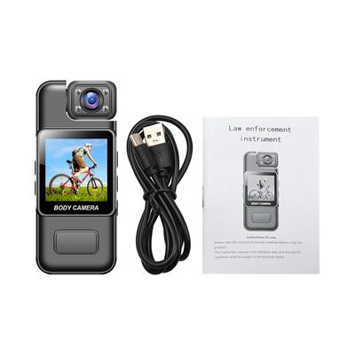 Cámara Portátil 1080P con o y Grabación de Video Cámara Clip-on Videocámara Lente Rotatoria 180 grados