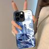 Oriental Blue And White Phone Case For IPhone 17 Pro Max 16 15 14 Pro Max 13 11 Plus Glass Cover