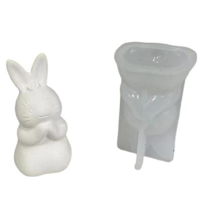 Hasen-Gießformen aus Harz für DIY-Kerzen, Hasenform-Gießformen
