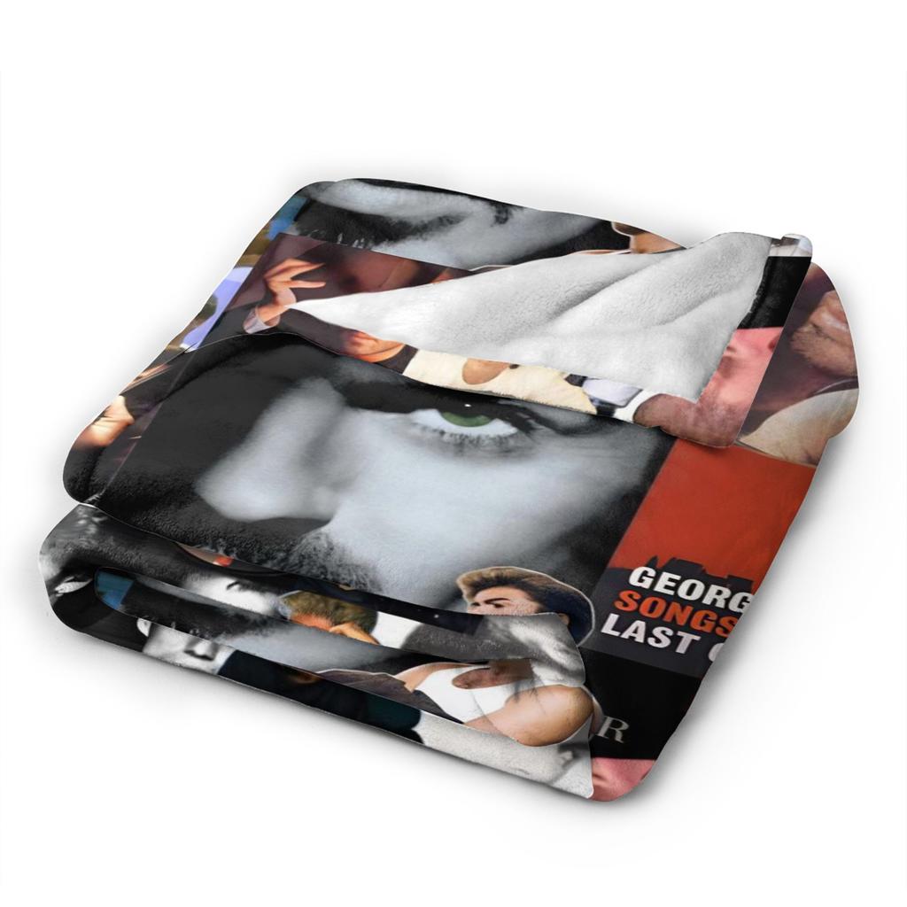 George Michaels Blanket English Singer Super Warm Print Plush Throw Blanket For Outdoor Decorative Flannel Bedspread Bed Cover