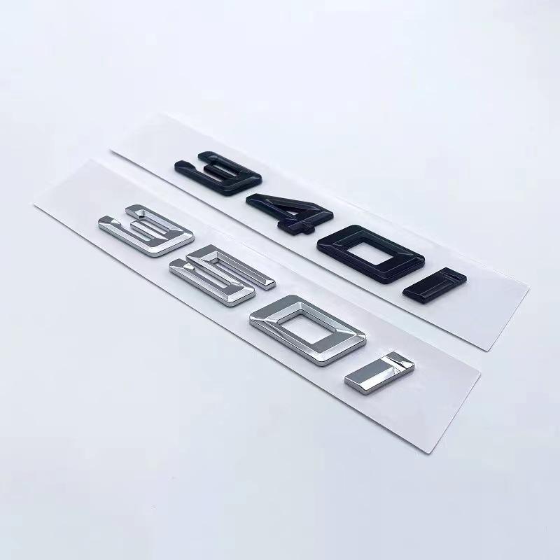 Yeni BMW 3 Serisi ile uyumludur: 350i, 340i, 330i, 325i, 320i Arka Logo Çıkartmaları.