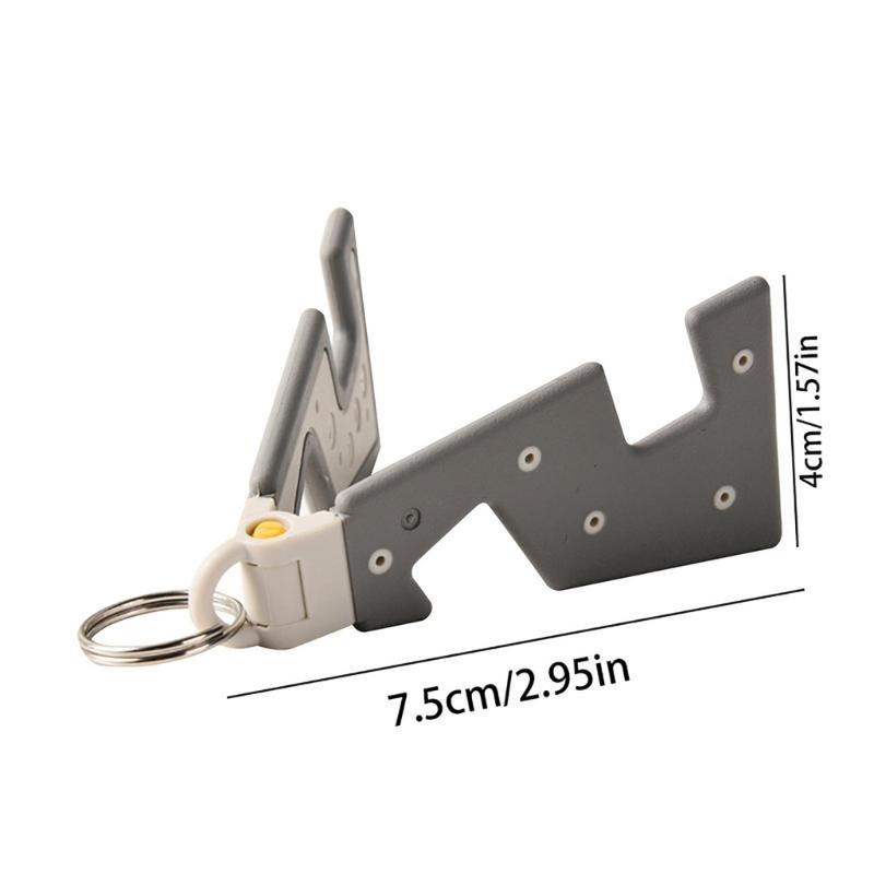 Portable Keychain Pendant Mobile Phone Tablet Holder Stand Creative-Keyring Lightweight Mini Desk Cellphone Support Rack