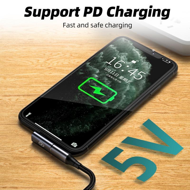 HdoorLink PD27W Hızlı Şarj Adaptörü USB C'den Lightning Dönüştürücü OTG Veri İletim Konnektörü iPhone iPad İçin
