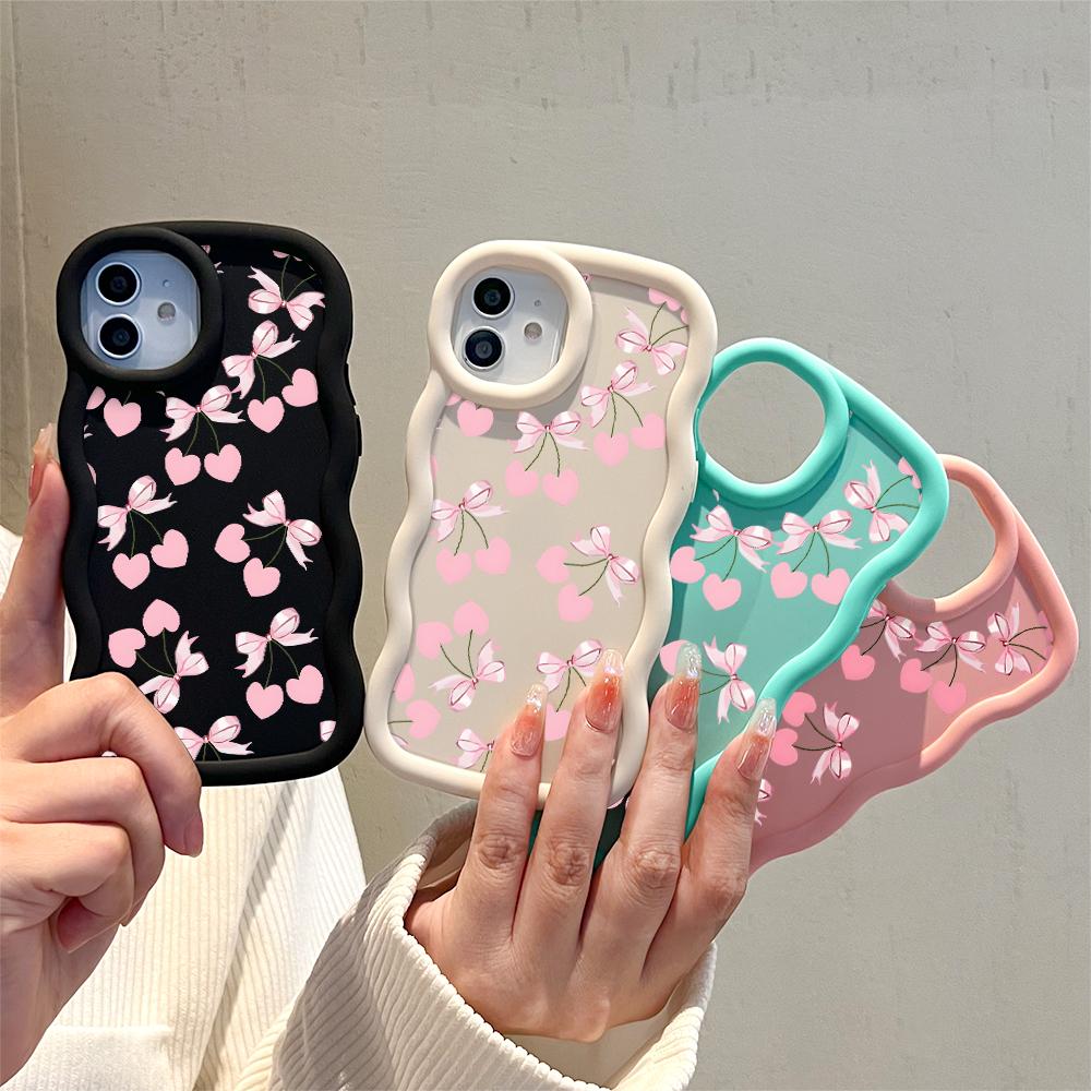 Big Wave Edge Miękki silikonowy materiał Macaron Etui na telefon Odporne na wstrząsy Ochronne gumowe etui na iPhone'a Samsunga Huawei Honor Xiaomi Redmi OnePlus Moto